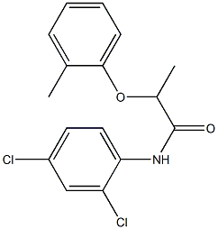 N-(2,4-dichlorophenyl)-2-(2-methylphenoxy)propanamide Structure