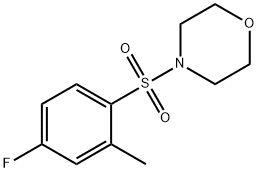 4-[(4-fluoro-2-methylphenyl)sulfonyl]morpholine Struktur