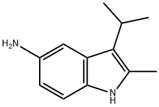 1H-Indol-5-amine, 2-methy-3-(1-methylethyl)- Structure