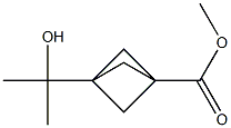 methyl 3-(2-hydroxypropan-2-yl)bicyclo[1.1.1]pentane-1-carboxylate Struktur