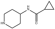 N-(哌啶-4-基)环丙烷甲酰胺,836685-68-8,结构式