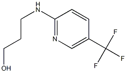 3-{[5-(trifluoromethyl)pyridin-2-yl]amino}propan-1-ol 结构式