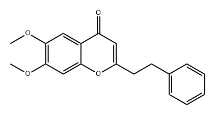6,7-Dimethoxy-2-phenethylchromone 化学構造式