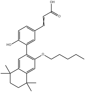 3-[4-Hydroxy-3-[5,6,7,8-tetrahydro-5,5,8,8-tetramethyl-3-(pentyloxy)-2-naphthalenyl]phenyl]-2-propenoicacid|UVI 3003