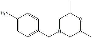 4-[(2,6-dimethylmorpholin-4-yl)methyl]aniline Structure