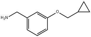 (3-(Cyclopropylmethoxy)phenyl)methanamine Structure