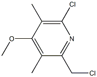 2-chloromethyl-3,5-dimethyl-4-methoxy-6-chloropyridine Structure