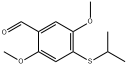 2,5-二甲氧基-4-异丙巯基苯甲醛 结构式