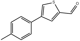 4-(对甲苯基)噻吩-2-甲醛 结构式