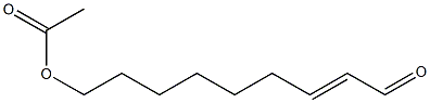 2-Nonenal, 9-(acetyloxy)-, (E)- Structure