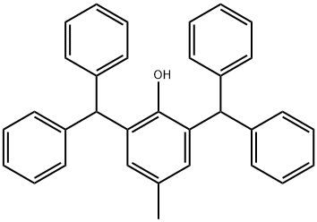 4-Oxy-1-methyl-3.5-dibenzhydryl-benzol Struktur