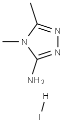 二甲基-4H-1,2,4-三唑-3-胺氢碘酸盐,857371-43-8,结构式