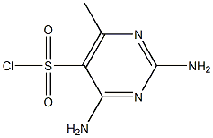 2,4-diamino-6-methylpyrimidine-5-sulfonyl chloride Struktur