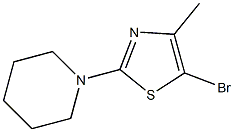 5-Bromo-4-methyl-2-(piperidino)thiazole Structure