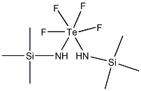 cis-bis(trimethylsilylamino)tellurium tetrafluoride Structure