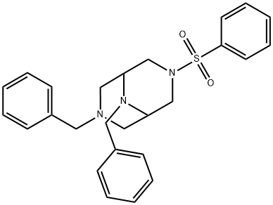 3-benzenesulfonyl-7,9-dibenzyl-3,7,9-triazabicyclo[3.3.1]nonane Structure