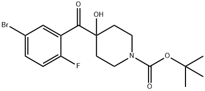 TERT-BUTYL 4-(5-BROMO-2-FLUOROBENZOYL)-4-HYDROXYPIPERIDINE-1-CARBOXYLATE