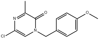 1-(4-methoxybenzyl)-5-chloro-3-methylpyrazin-2-(1h)-one 结构式