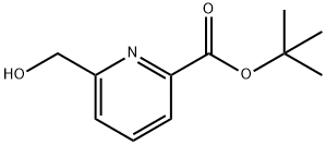 tert-Butyl 6-(hydroxymethyl)picolinate 化学構造式