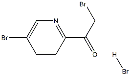 2-bromo-1-(5-bromopyridin-2-yl)ethan-1-one hydrobromide 化学構造式