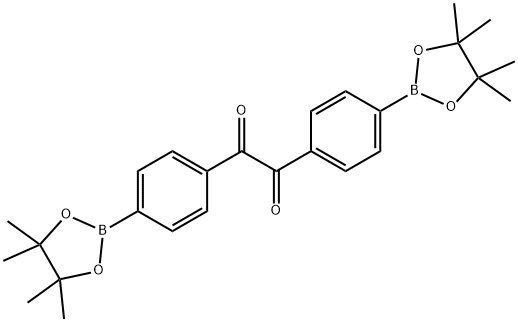 1,2-bis(4-(4,4,5,5-tetramethyl-1,3,2-dioxaborolan-2-yl)phenyl)ethane-1,2-dione Struktur