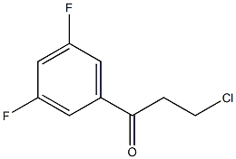 3-氯-1-(3,5-二氟苯基)-1-丙酮, 872850-57-2, 结构式