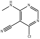 4-Chloro-6-methylamino-pyrimidine-5-carbonitrile Structure