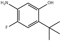 2-tert-Butyl-5-amino-4-fluorophenol Struktur