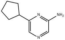 2-Amino-6-(cyclopentyl)pyrazine Struktur