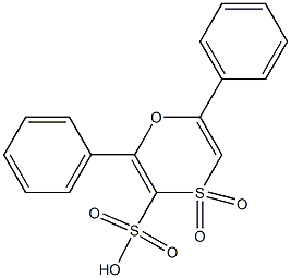 2,6-diphenyl-1,4-oxathiine-3-sulfonic acid 4,4-dioxide,877056-94-5,结构式