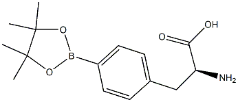 (S)-2-氨基-3-(4-(4,4,5,5-四甲基-1,3,2-二氧硼杂环戊烷-2-基)苯基)丙酸 结构式