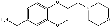 {3-methoxy-4-[2-(morpholin-4-yl)ethoxy]phenyl}methanamine 结构式