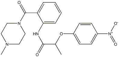 N-{2-[(4-methyl-1-piperazinyl)carbonyl]phenyl}-2-(4-nitrophenoxy)propanamide Structure