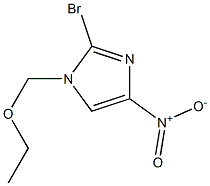2-溴-1-(乙氧基甲基)-4-硝基-1H-咪唑 结构式
