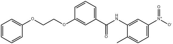 N-(2-methyl-5-nitrophenyl)-3-(2-phenoxyethoxy)benzamide Structure