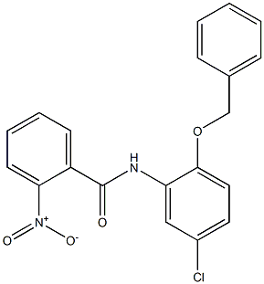 N-[2-(benzyloxy)-5-chlorophenyl]-2-nitrobenzamide Structure