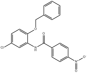 N-[2-(benzyloxy)-5-chlorophenyl]-4-nitrobenzamide Structure