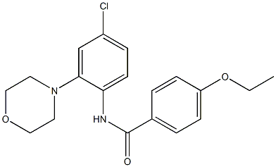 N-[4-chloro-2-(4-morpholinyl)phenyl]-4-ethoxybenzamide Structure