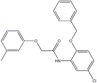 N-[2-(benzyloxy)-5-chlorophenyl]-2-(3-methylphenoxy)acetamide|