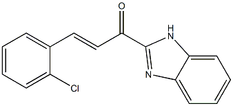 1-(1H-benzimidazol-2-yl)-3-(2-chlorophenyl)-2-propen-1-one Struktur