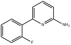 6-(2-氟苯基)吡啶-2-胺 结构式
