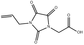 2-[2,4,5-trioxo-3-(prop-2-en-1-yl)imidazolidin-1-yl]acetic acid Struktur