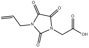 2-[2,4,5-三氧亚基-3-(丙-2-烯-1-基)咪唑烷-1-基]乙酸,885461-65-4,结构式