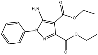 5-AMino-1-phenyl-1H-pyrazole-3,4-dicarboxylic acid diethyl ester,885619-08-9,结构式