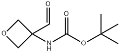 Carbamic acid, (3-formyl-3-oxetanyl)-, 1,1-dimethylethyl ester (9CI) Structure