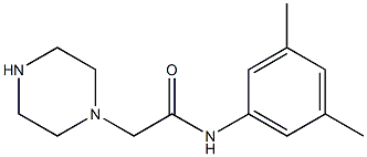 N-(3,5-dimethylphenyl)-2-(piperazin-1-yl)acetamide Structure