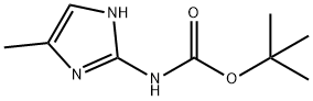 (4-甲基-1H-咪唑-2-基)氨基甲酸叔丁酯,885953-44-6,结构式