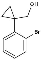 (1-(2-溴苯基)环丙基)甲醇, 886366-19-4, 结构式