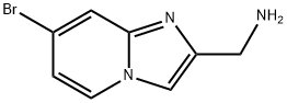 {7-bromoimidazo[1,2-a]pyridin-2-yl}methanamine Struktur