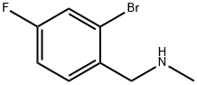 1-(2-溴-4-氟苯基)-N-甲基甲胺, 887139-04-0, 结构式